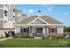 Charming pool house with stone accents, gray siding, and access to the community pool at 4455 Reed Creek Dr # 101, Sherrills Ford, NC 28673