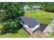 Aerial view of the home highlighting lush landscaping, a well-kept yard, and inviting entryway at 5354 Sherrills Ford Rd, Catawba, NC 28609