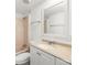 Bathroom featuring a tub, toilet, vanity, and single mirror at 5354 Sherrills Ford Rd, Catawba, NC 28609