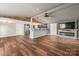 Bright and open living room with fireplace and access to the kitchen at 5354 Sherrills Ford Rd, Catawba, NC 28609