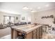 Kitchen island and living area at 5720 Enochville School Rd, Kannapolis, NC 28081