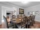 Elegant dining room featuring a large wooden table and ornate chairs at 654 9Th N St, Albemarle, NC 28001