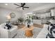 Open-concept living space leading to the kitchen and dining room at 756 Logan St, Mooresville, NC 28115