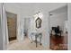 Stylish bathroom featuring an ornate vanity and a walk-in shower at 9261 Marvin School Rd, Marvin, NC 28173