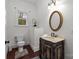 Elegant bathroom with a vanity, toilet and natural light from a window at 9261 Marvin School Rd, Marvin, NC 28173