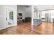 Open-concept floor plan with the living room and kitchen visible from entryway at 1004 E Sandy Ridge Rd, Monroe, NC 28112