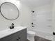 Well-lit bathroom showcasing modern fixtures, a tub-shower combo, and contemporary vanity at 111 Wolfe Rd, Shelby, NC 28152