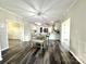 This dining area connects to the kitchen and other living spaces with lots of natural light at 1238 Shinnville Rd, Cleveland, NC 27013