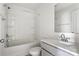 Bathroom featuring a shower-tub, vanity sink, and toilet at 15034 Scoter St, Charlotte, NC 28262