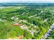 An aerial view showing a neighborhood with mature trees, lawns, and residences; the listing is marked with an orange rectangle at 1520 Deer Forest Dr, Fort Mill, SC 29707