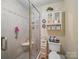 Full bathroom featuring a glass shower and decorative storage at 1634 - B Union Rd, Gastonia, NC 28054