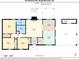 Detailed floor plan showcasing the layout of the home, including the kitchen, bedrooms, living spaces, and outdoor deck at 233 Reliance Rd, Kings Mountain, NC 28086