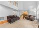 Spacious living room with high ceilings, and views of the upper level at 3213 Strawberry Rd, Matthews, NC 28104