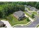 Aerial view showcasing a well-manicured front lawn and landscaped home exterior at 4008 Pinot Way, Fort Mill, SC 29707