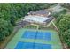 Aerial view of community amenities including pool, tennis courts, and playground at 488 Saint George Rd, Fort Mill, SC 29708