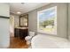 Bathroom with double sink vanity, tub, and window with natural light at 828 Carver St # 17-19, Shelby, NC 28152