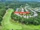 Aerial view showing the home's location in a golf course community at 964 Knob Creek Lane, Fort Mill, SC 29708 at 964 Knob Creek Ln, Fort Mill, SC 29708