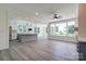 Open-concept living space with island and stainless steel appliances at 102 Starmount Dr, Kings Mountain, NC 28086