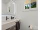 Modern bathroom featuring updated sink and hardware at 1123 Timberlane Dr, Lincolnton, NC 28092