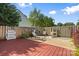 Backyard with lounge chairs, patio and fence, perfect for relaxing or entertaining at 131 Canopy Ct, Mooresville, NC 28115