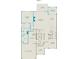 Detailed first-floor plan showcasing an owner's suite, open gathering area, kitchen, and two-car garage at 13928 Penbury Ln # 399, Charlotte, NC 28278