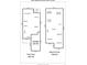 Detailed floor plan showcasing layout of first and second floors, including room dimensions at 14411 Glendon Hall Ln, Charlotte, NC 28262