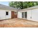 View of wood deck showing access to back of house at 1512 Anthony Dr, Gastonia, NC 28052