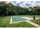 Outdoor basketball court surrounded by lush greenery at 16013 Wynfield Creek Pkwy, Huntersville, NC 28078