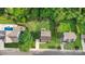 Birds-eye view of a home featuring a spacious backyard and neighborhood at 1912 Baxter St, Charlotte, NC 28204