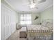 Bedroom with closet, ceiling fan, and bed at 2769 Independence Way, Gastonia, NC 28056