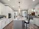 Spacious kitchen with a large island, granite countertops, and stainless steel appliances at 2769 Independence Way, Gastonia, NC 28056