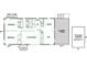 Floor plan showing 1206 sq ft with bedrooms, kitchen, living room, covered patio and a detached carport at 2836 20Th Street Ne Ln, Hickory, NC 28601