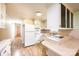 Kitchen with white appliances and cabinets at 2836 20Th Street Ne Ln, Hickory, NC 28601