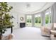 This Bedroom has a neutral palette, large windows, and light-colored carpet at 355 Pelham Ln, Mooresville, NC 28115