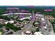 Aerial shot of home's proximity to Cotswold Village shopping, dining, and Uptown Charlotte at 4015 Randolph Rd, Charlotte, NC 28211