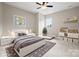 Cozy bedroom with large bed, neutral accents, carpet and natural lighting at 4015 Randolph Rd, Charlotte, NC 28211