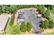 Aerial view of boat storage parking area with various boats and trailers at 4017 Halyard Dr, Denver, NC 28037
