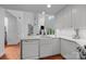 Well-lit kitchen with a modern design, featuring stainless steel appliances and bright white cabinets at 415 N Church St # 311, Charlotte, NC 28202