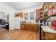 Functional kitchen with wood cabinets and a convenient layout at 816 Fulton St, Albemarle, NC 28001