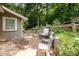 Inviting brick patio offering a serene outdoor seating area at 816 Fulton St, Albemarle, NC 28001