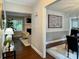 Welcoming entryway with views into the living room and dining area, blending style and functionality at 9305 Harps Mill Ct, Charlotte, NC 28270