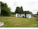 Large backyard features a shed and white house with black trim at 1017 W Fisher St, Salisbury, NC 28144
