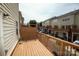 Spacious wooden deck offers a relaxing outdoor space with views of the surrounding neighborhood at 11123 Waxberry Dr, Charlotte, NC 29277