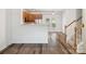Open concept living space with staircase and modern flooring at 146 Rapids Rd, Fort Mill, SC 29715