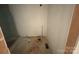 Unfinished bathroom with new construction, showing plumbing for new toilet at 235 Jefferson E St, York, SC 29745