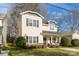 Delightful two-story home boasting a classic facade, manicured front yard, and a welcoming entrance at 2614 Ocracoke St, Charlotte, NC 28208