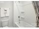 Clean bathroom with a bathtub, shower, and a toilet at 3735 Coleman Dr, Charlotte, NC 28215