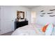 Relaxing bedroom featuring a comfortable bed and view into the doorway at 3735 Coleman Dr, Charlotte, NC 28215