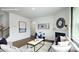 Open living area with fireplace, lots of seating, and natural light at 3735 Coleman Dr, Charlotte, NC 28215