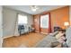 Inviting bedroom setup as a home office and features a comfy futon couch at 3903 Graywood Dr, Gastonia, NC 28052